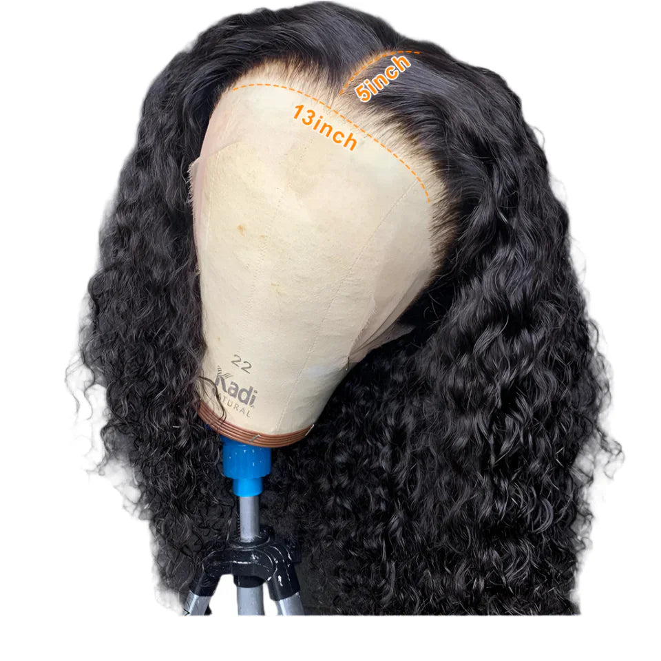 180% Density Deep Wave Bob Wig | Transparent Lace Front Human Hair