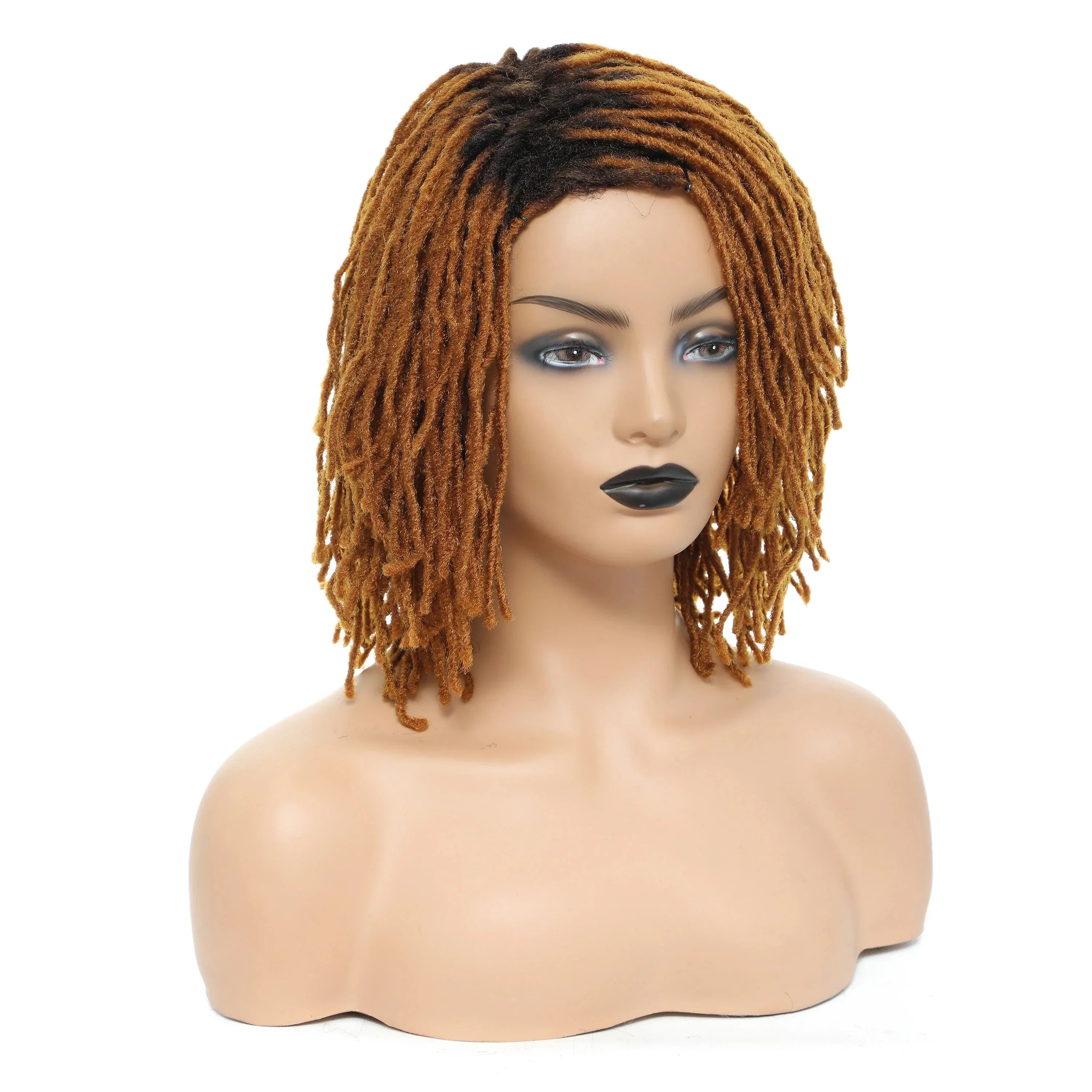 10" Ombre Dreadlock Wig | Sister Locs | Faux Locs Crochet Braids | Synthetic Twist Hair