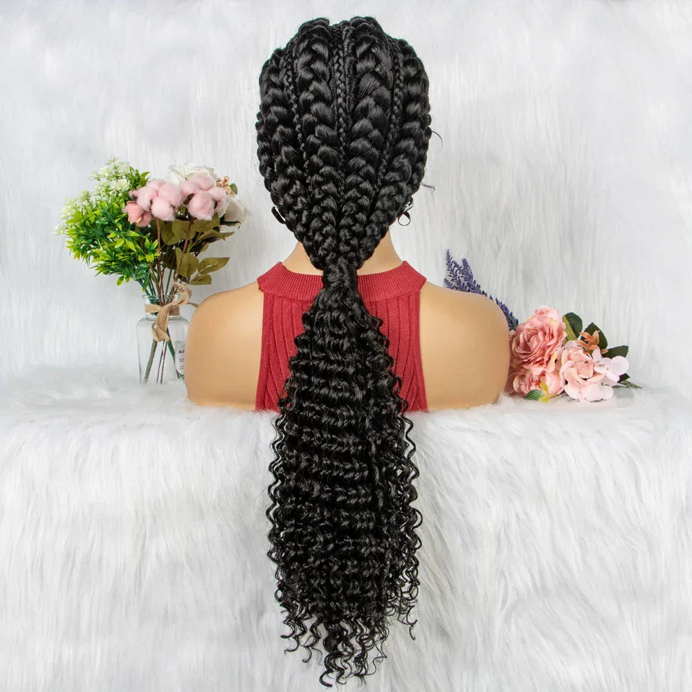 28" Blonde Crochet Braids Wig | Lace Front | Pre-Plucked Baby Hair
