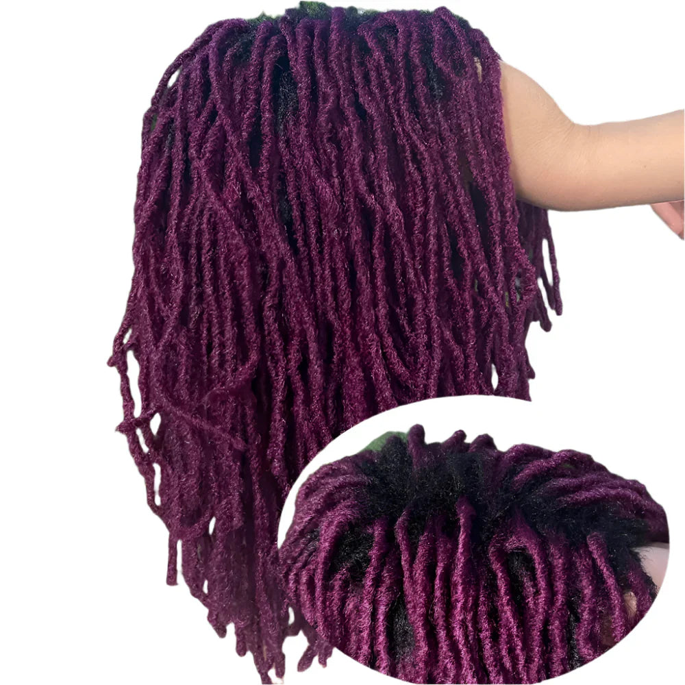 10" Short Dreadlock Wig | Afro Curly Twist | Faux Locs Braids | Heat Resistant | Black Women