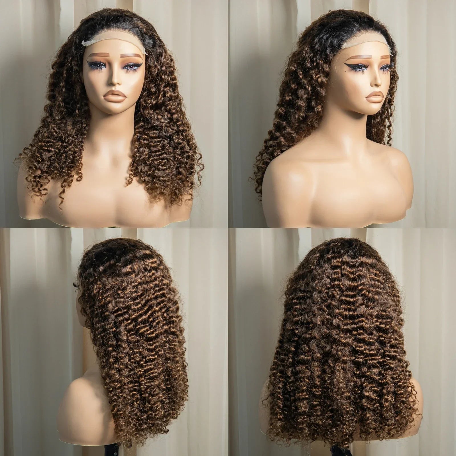 20" Deep Wave Double Drawn HD 5x5 Lace Closure Wig | Burmese Curly Remy Hair | 350% Density