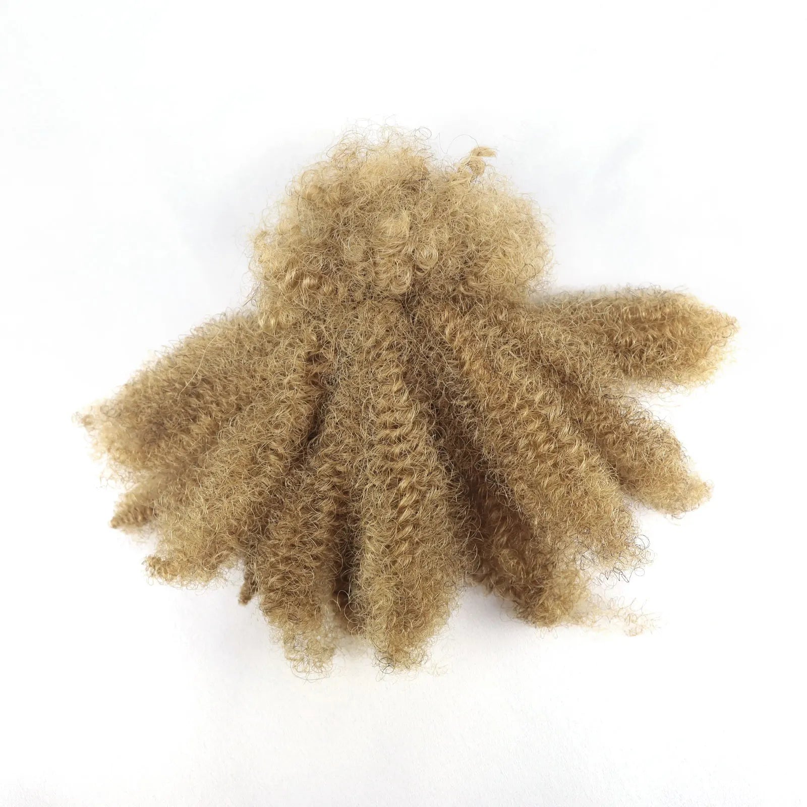 #30-#1-#30 Ombre Brown Afro Kinky Curly Bulk Human Hair | 50g Brazilian Crochet Braiding Hair Extensions (No Weft)