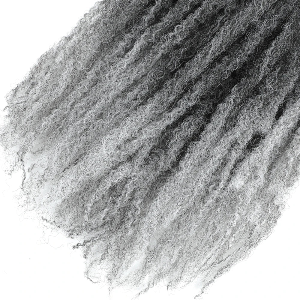 18" Marley Twist Braiding Hair | Crochet Braids | Afro Twist Kinky Hair Extensions | Ombre Colors | 30 Strands/Pack