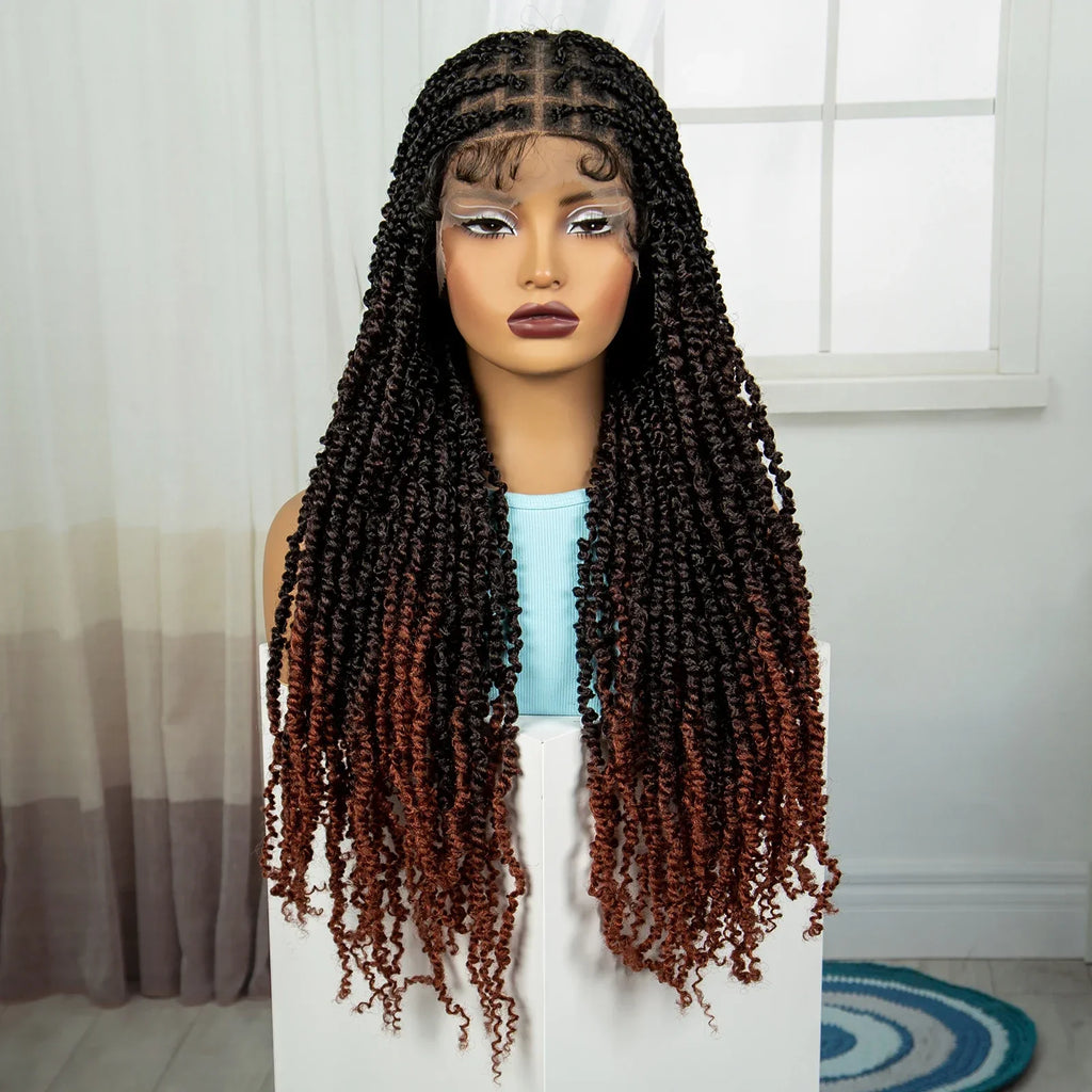 30" Twisted Braids Wig | HD Full Lace | Baby Hair | Long Braids