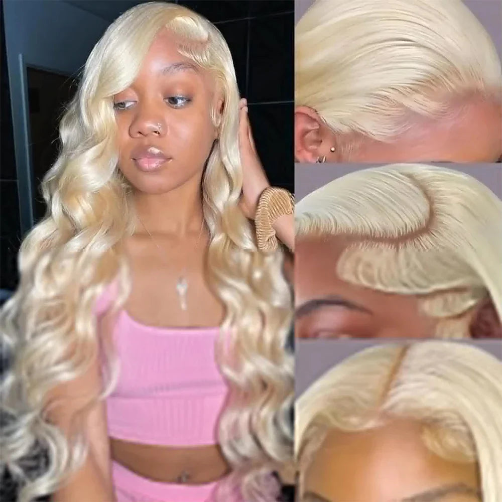 40 Inch 613 Blonde Body Wave HD Lace Front Wig | Brazilian Remy Human Hair | 250% Density