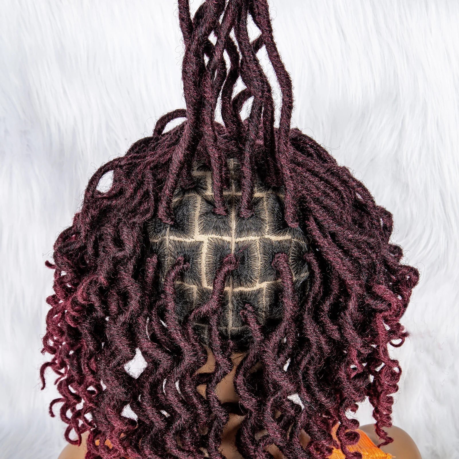 16" Synthetic Dreadlocks Braided Wig | Full Lace Crochet Style