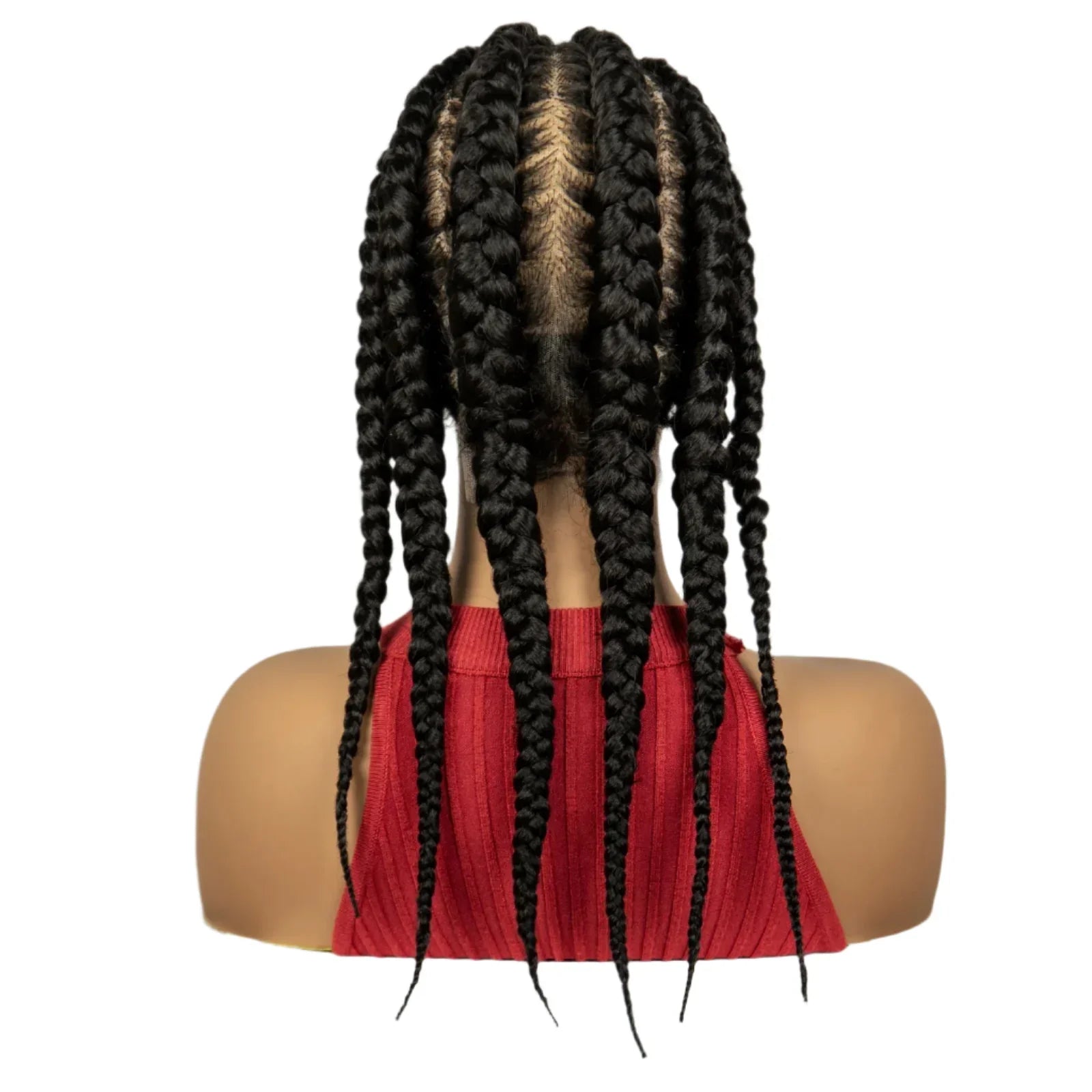 18" Natural Braided Wig | Full Lace | Baby Hair | Everyday Style