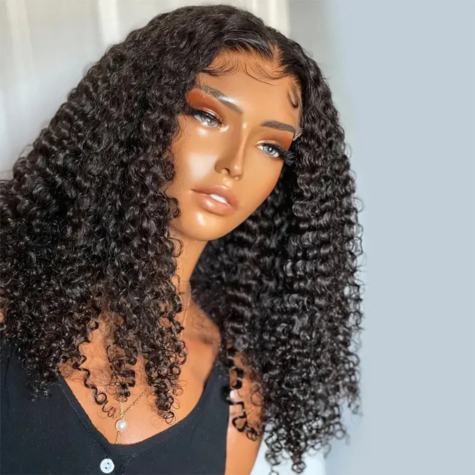 13x4 Deep Wave Bob Wig | Glueless Lace Front | Brazilian Remy Human Hair | Transparent Lace