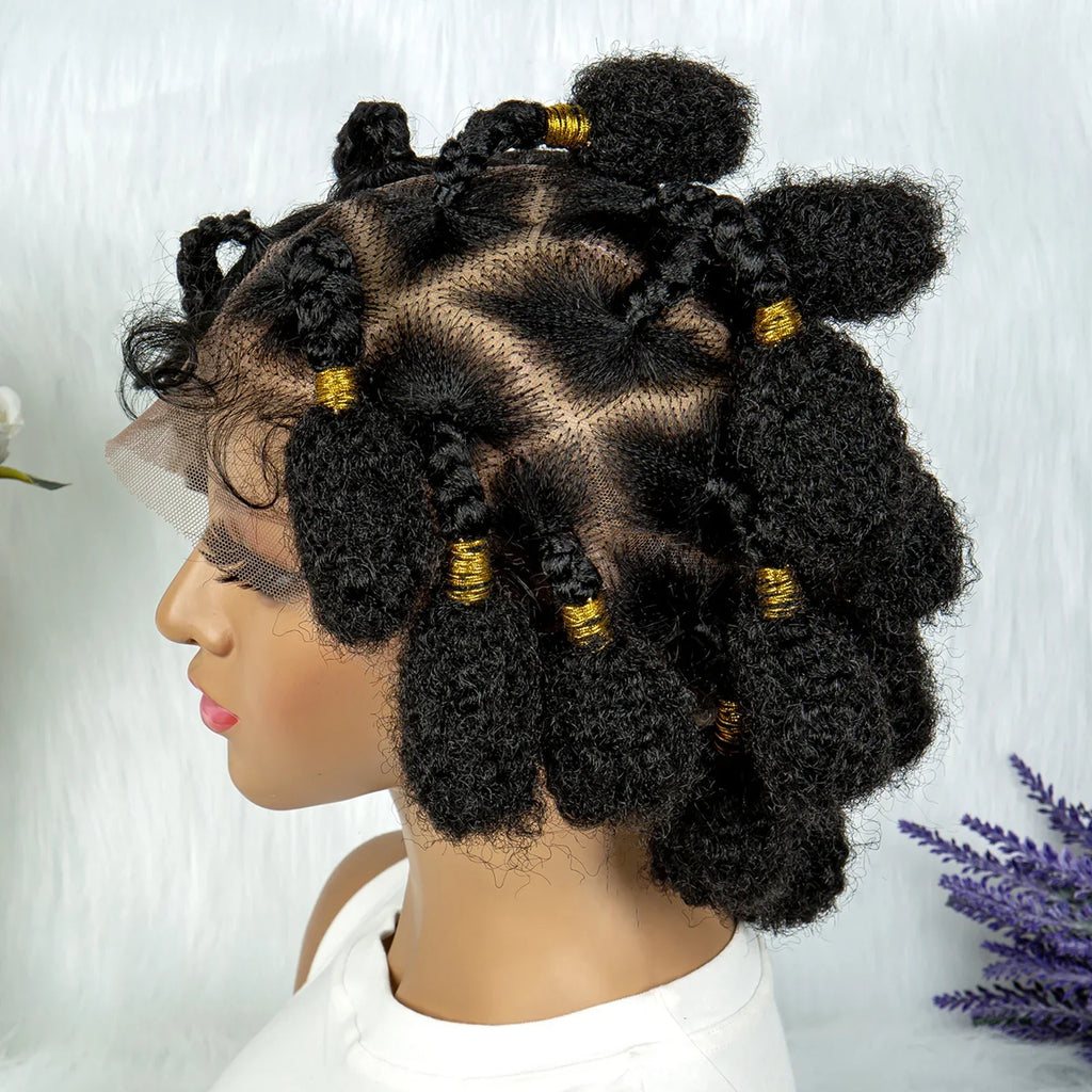 Bantu Knotless Box Braids Wig | Full Lace African Braiding Hair