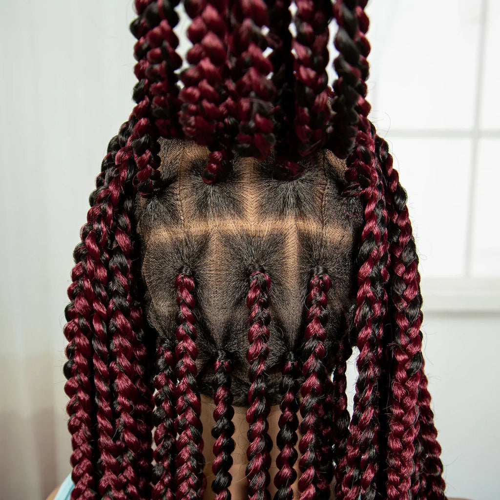 36" Knotless Box Braids Wig | Full Lace | Baby Hair | Natural Look