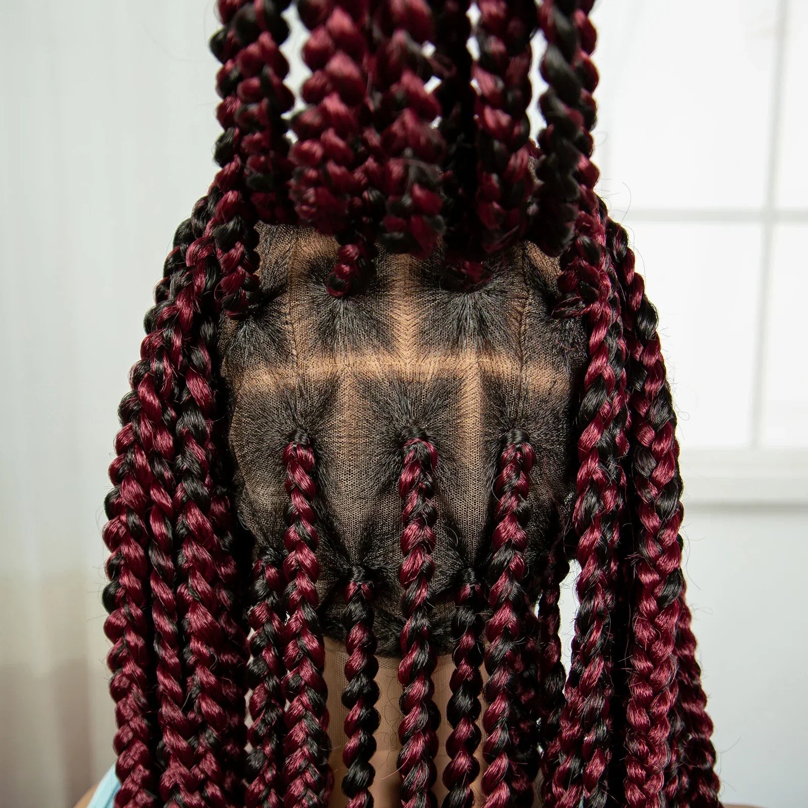 36" Knotless Box Braids Wig | Full Lace | Baby Hair | Natural Look