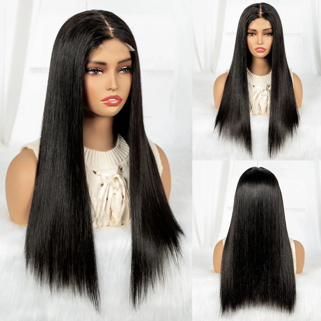 16A Double Drawn 1BT4 Chocolate Brown Bone Straight Wig | 2x6 Real HD Lace Raw Vietnamese Virgin Human Hair