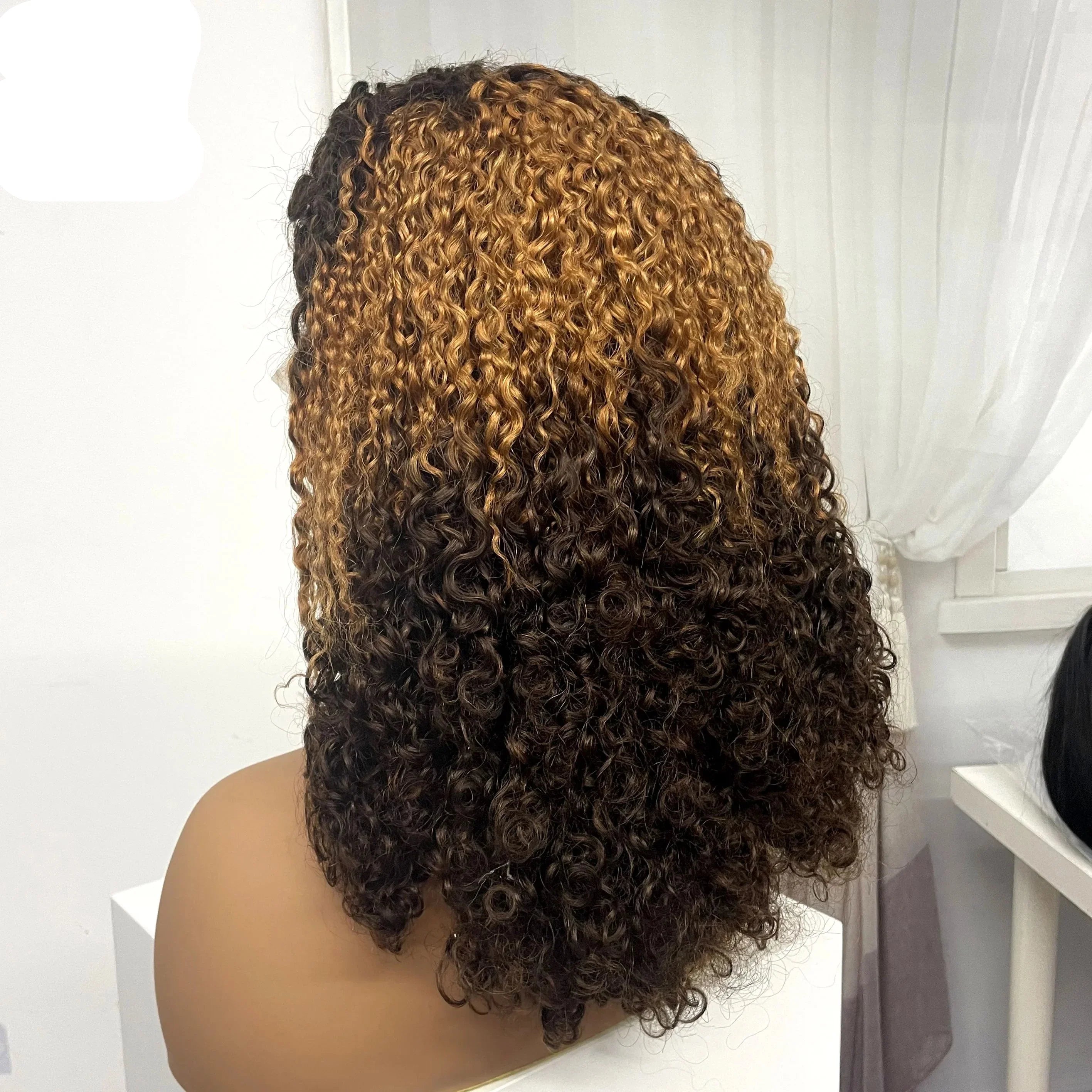 350% Density Pixie Curly HD Lace Frontal Wig | Bouncy Burmese Human Hair