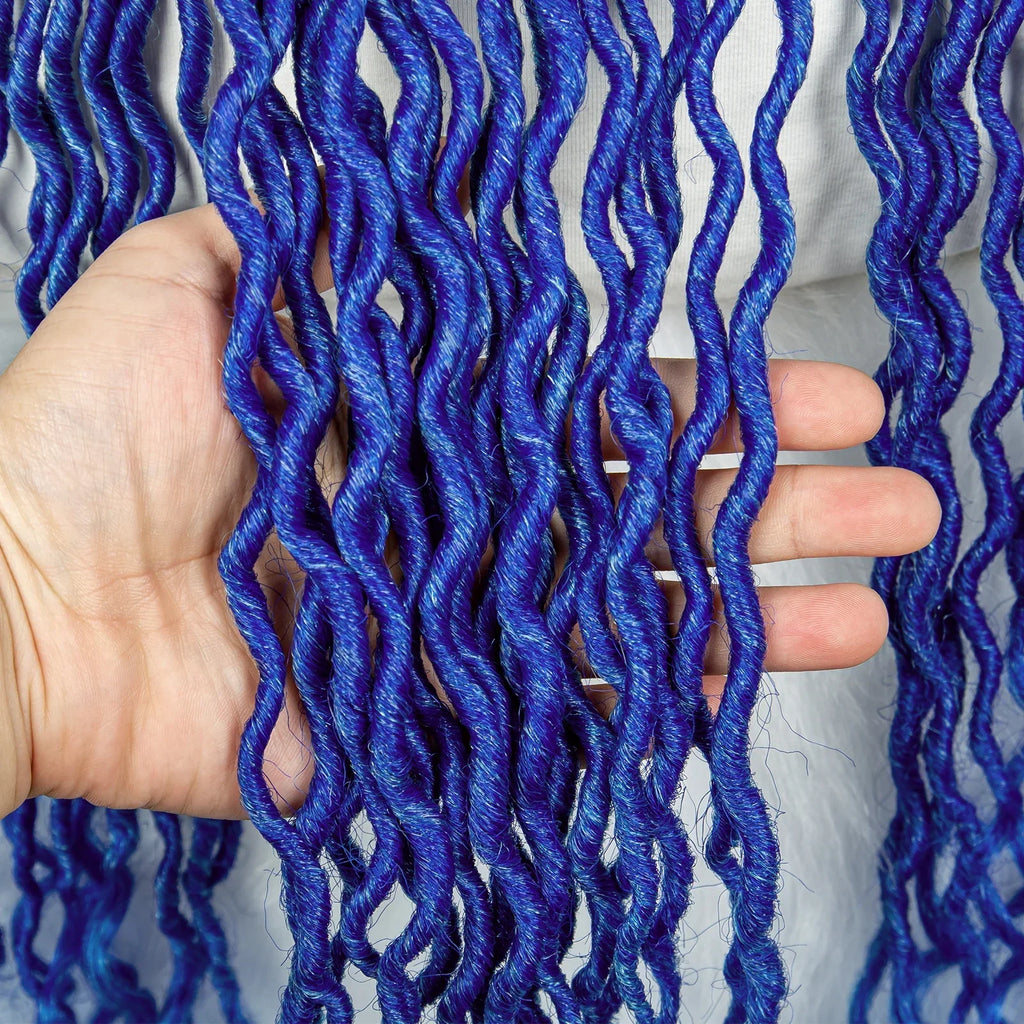 30" Crochet Afro Dreadlocks Bucket Hat Wig | Synthetic Braided Hair | Curly Ends | Black Women