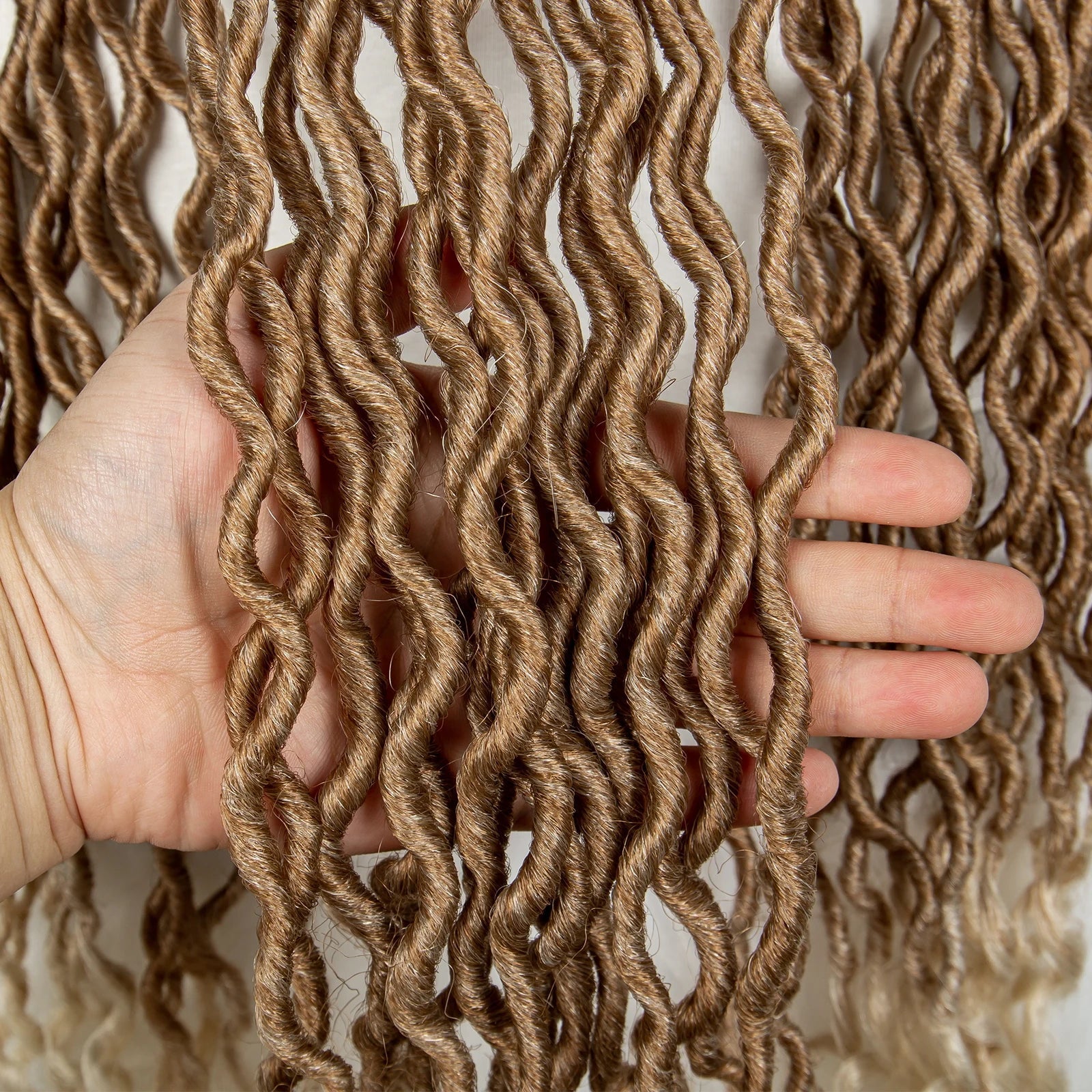 30" Crochet Afro Dreadlocks Bucket Hat Wig | Synthetic Braided Hair | Curly Ends | Black Women