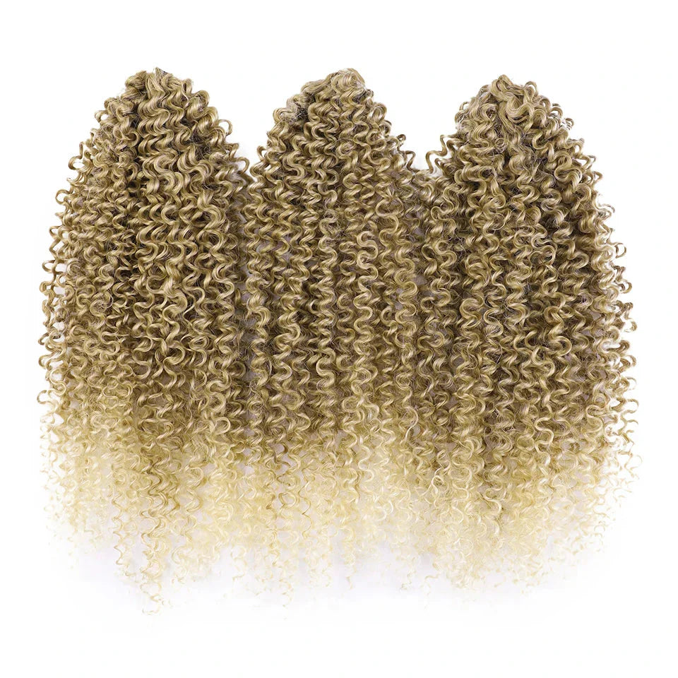 18" Magic Afro Kinky Curly Crochet Hair | Ombre Passion Twist Braids | 60 Strands/Pack | Heat Resistant