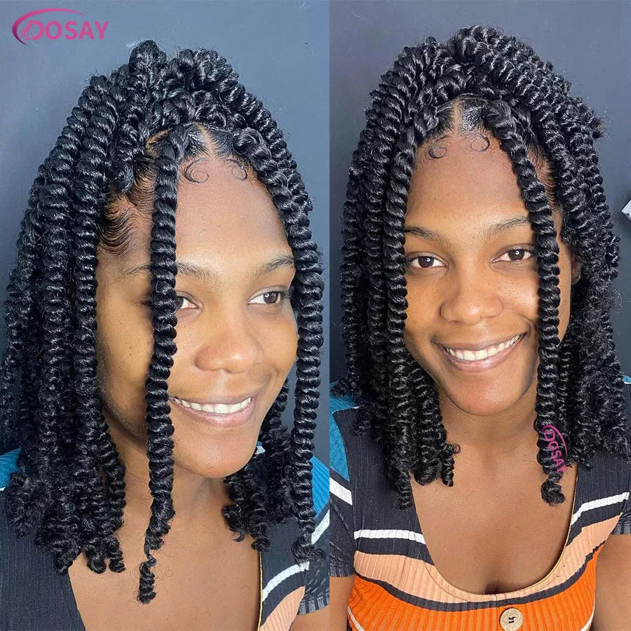 36" Fulani Cornrows & Knotless Box Braids Wig | 360 Full Lace | Baby Hair | Black Women