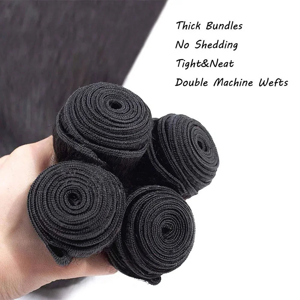 8-32 Inch Bone Straight Brazilian Remy Human Hair Weave Bundles | Natural Color 12A | 1, 3, or 4 Bundles