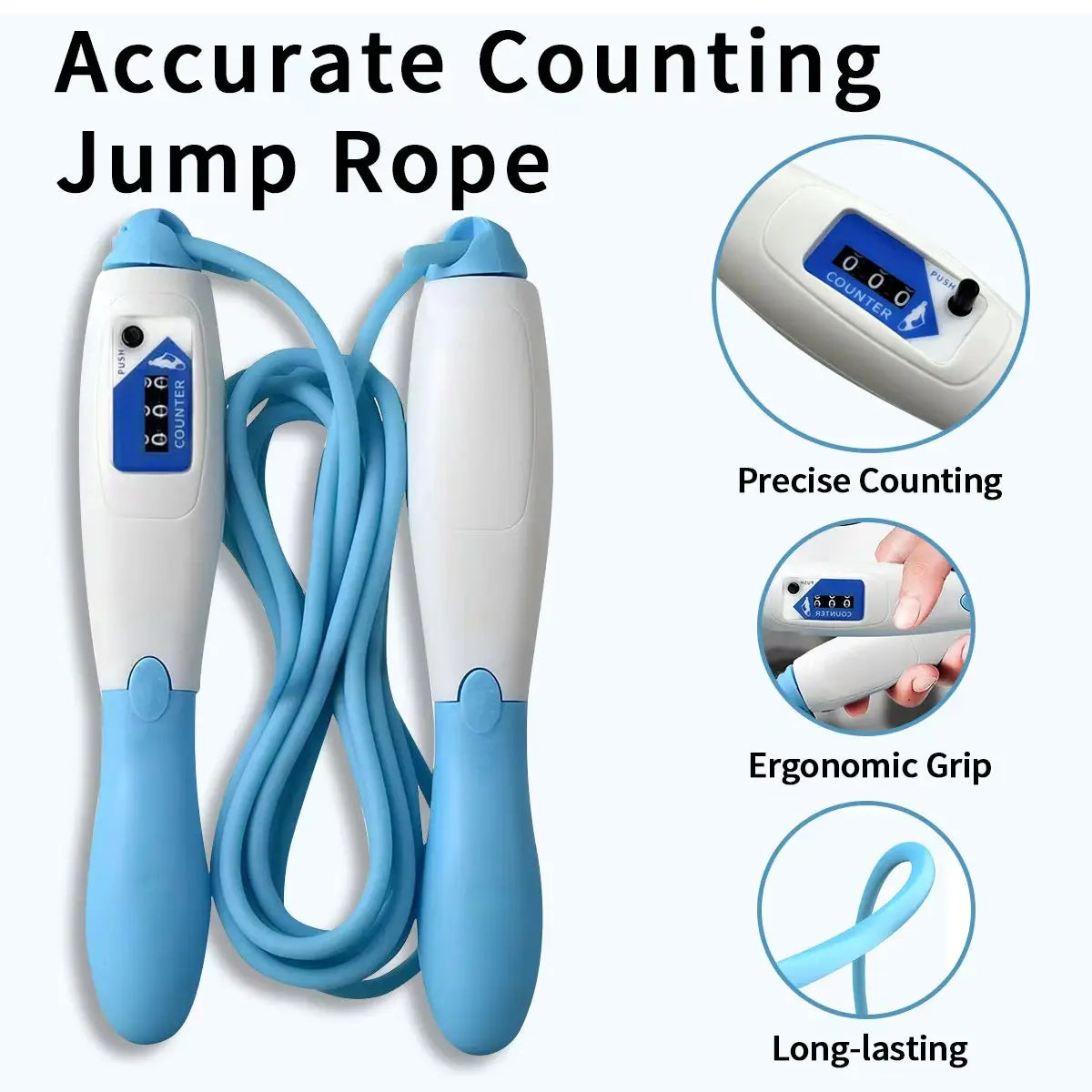 1 Piece Jump Rope with Counter Adjustable Length Suitable for Sports Fitness Training Sports Supplies