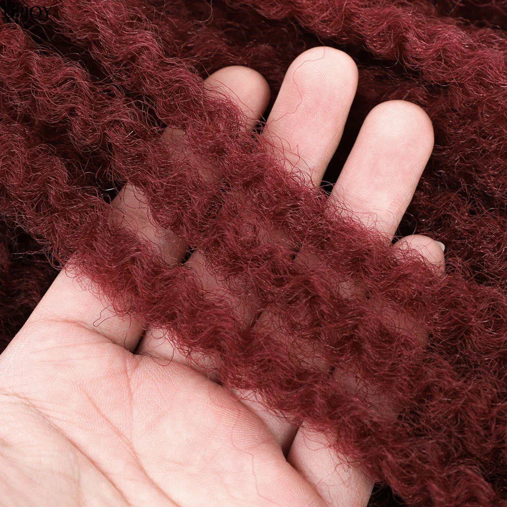 18" Marley Twist Braiding Hair | Crochet Braids | Afro Twist Kinky Hair Extensions | Ombre Colors | 30 Strands/Pack