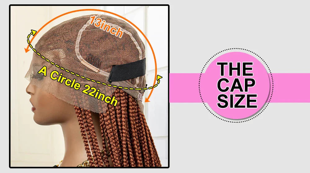 350# Blonde HD Full Lace Braided Wig | Knotless Box Cornrows | Crochet Braids | Synthetic Braids for Black Women