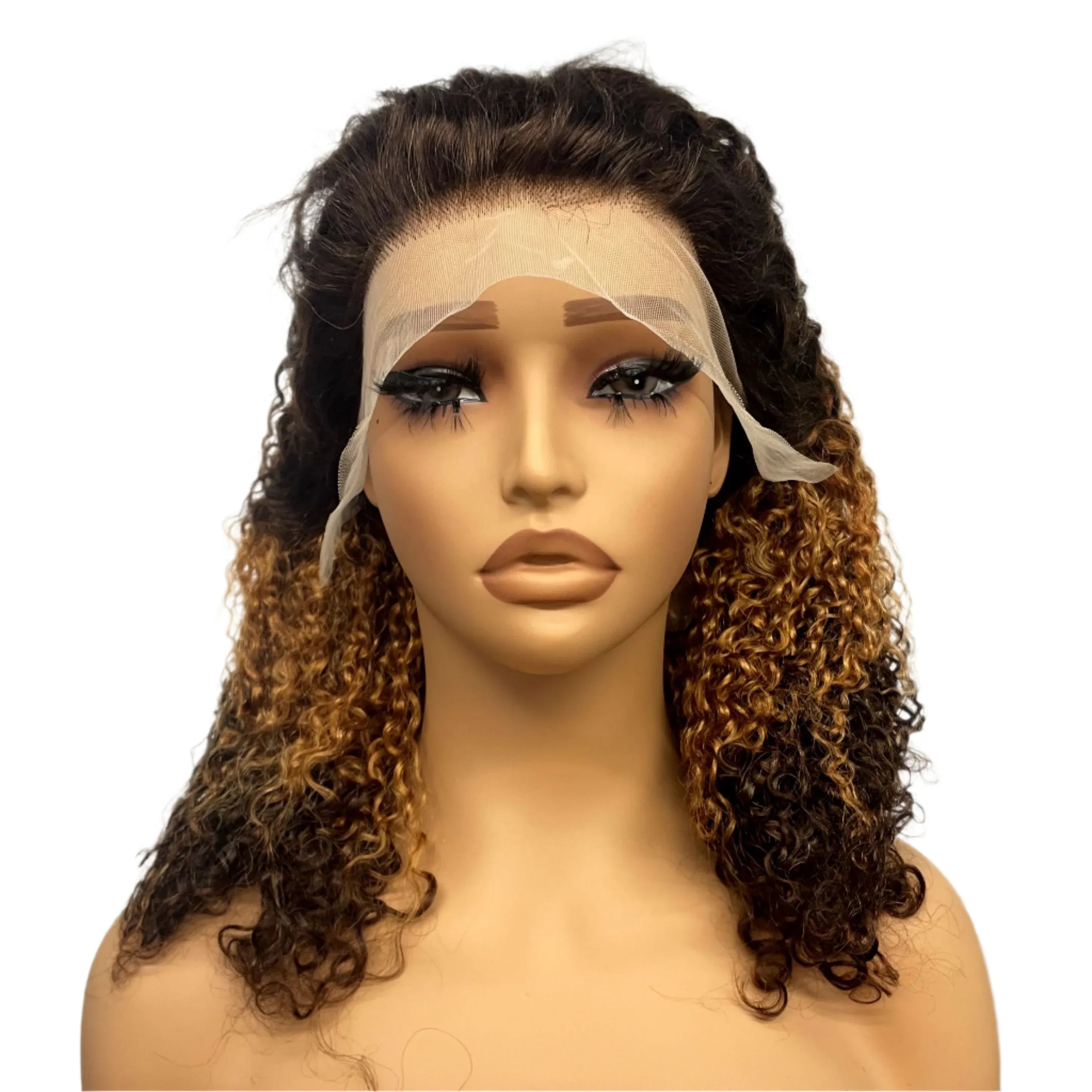 350% Density Pixie Curly HD Lace Frontal Wig | Bouncy Burmese Human Hair
