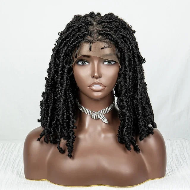 613 Blonde Butterfly Locs Braids Wig | Knotless Crochet | Full Lace