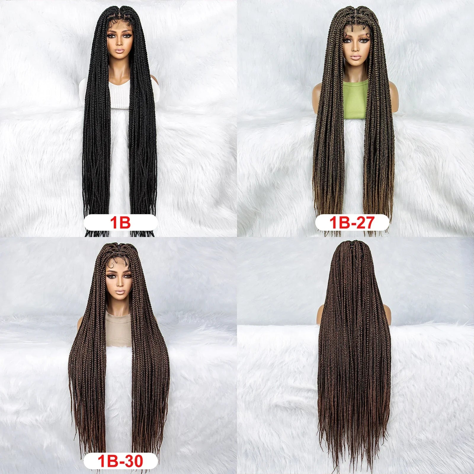 40" Cornrow to Knotless Box Braids Wig | Full Lace