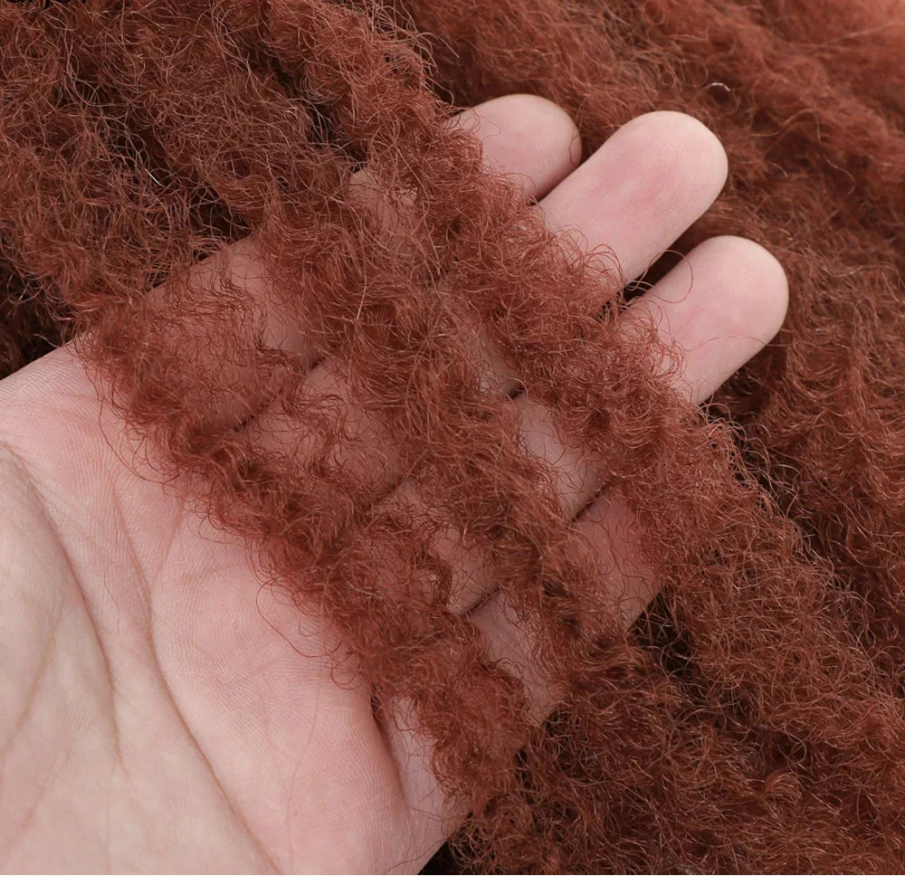 18" Marley Twist Braiding Hair | Crochet Braids | Afro Twist Kinky Hair Extensions | Ombre Colors | 30 Strands/Pack