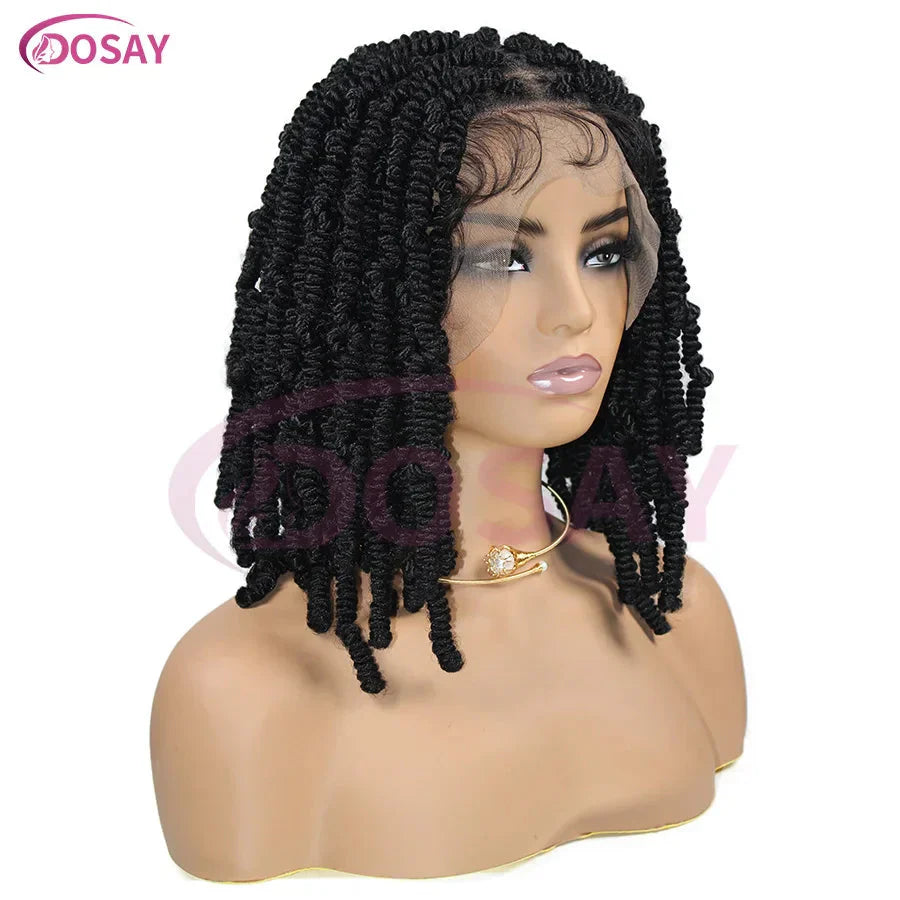 36" Fulani Cornrows & Knotless Box Braids Wig | 360 Full Lace | Baby Hair | Black Women