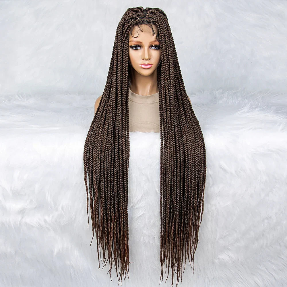 40" Cornrow to Knotless Box Braids Wig | Full Lace