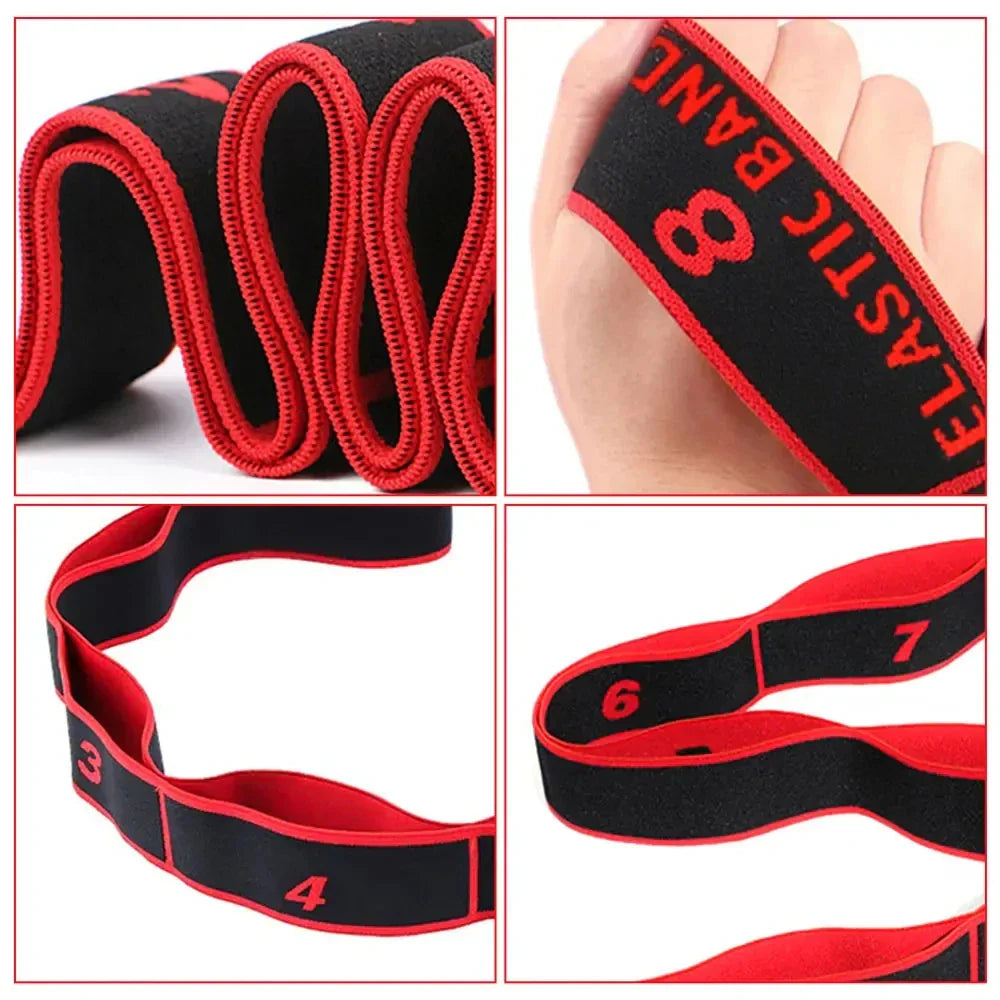 8 Section Yoga Stretching Resistance Bands