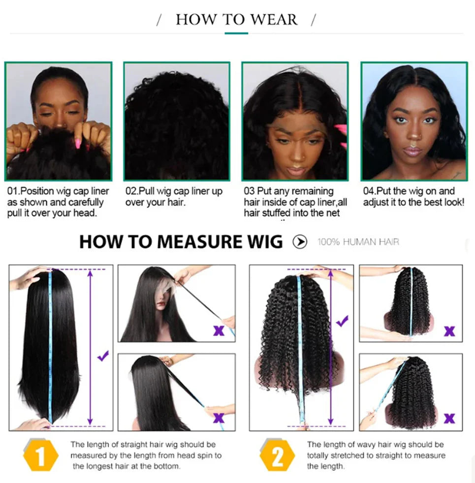 16 Inch Loose Water Wave Malaysian 13x4 Lace Front Wig Short Bob Wet & Wavy Glueless 4x4 Closure