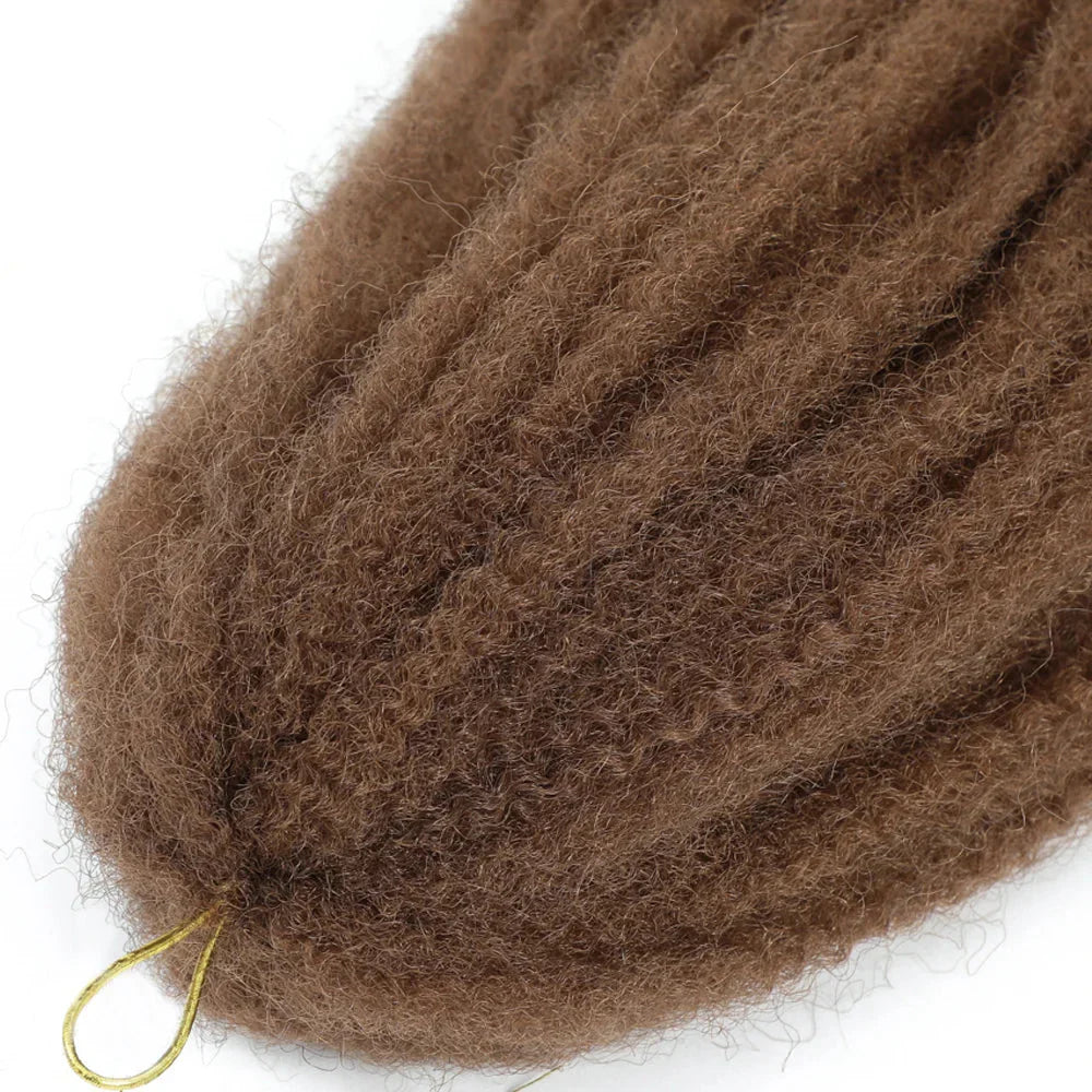 18" Marley Twist Braiding Hair | Crochet Braids | Afro Twist Kinky Hair Extensions | Ombre Colors | 30 Strands/Pack