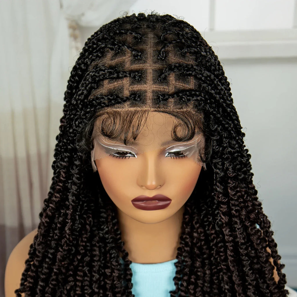 30" Twisted Braids Wig | HD Full Lace | Baby Hair | Long Braids