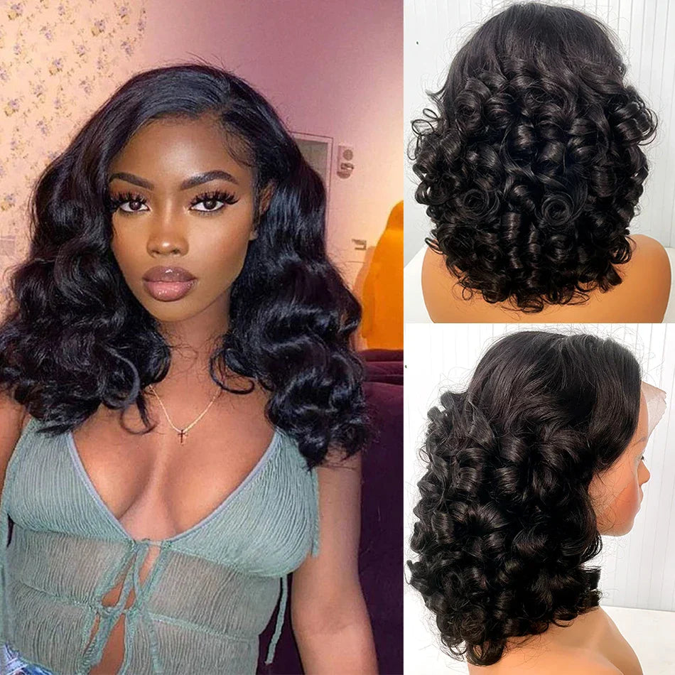 12A Raw Donor Unprocessed Malaysian Virgin Hair 13x4 HD Lace Frontal Wig | 250% Density | Double Drawn | Bouncy Wave