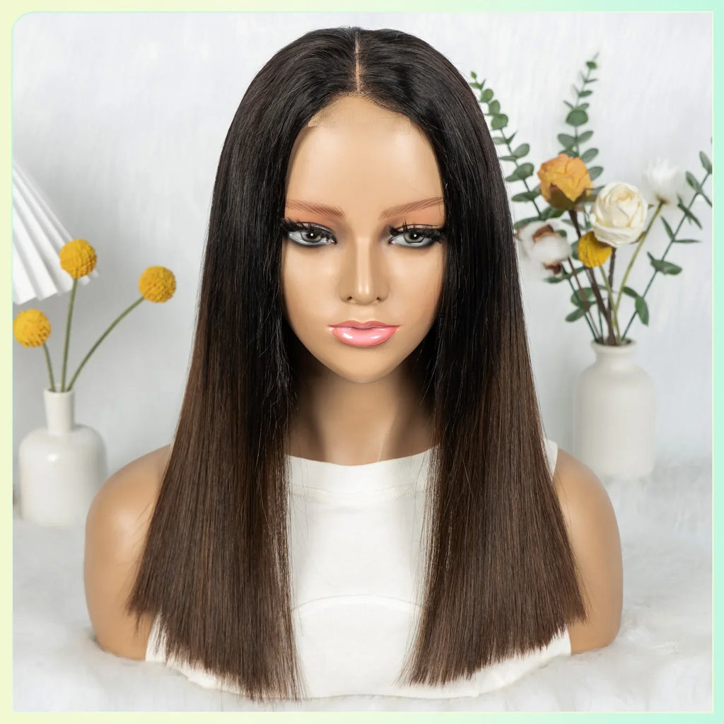 16A Double Drawn 1BT4 Chocolate Brown Bone Straight Wig | 2x6 Real HD Lace Raw Vietnamese Virgin Human Hair