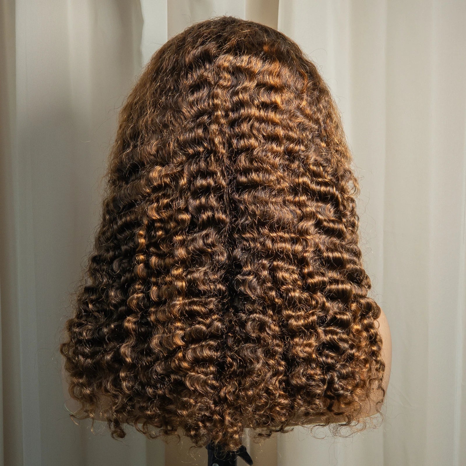 20" Deep Wave Double Drawn HD 5x5 Lace Closure Wig | Burmese Curly Remy Hair | 350% Density