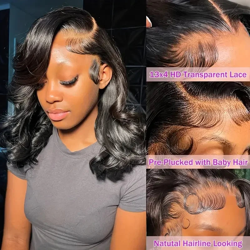 12A Wear & Go Bob Wig | 180% Density Glueless Body Wave Human Hair