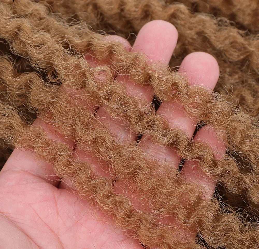 18" Marley Twist Braiding Hair | Crochet Braids | Afro Twist Kinky Hair Extensions | Ombre Colors | 30 Strands/Pack