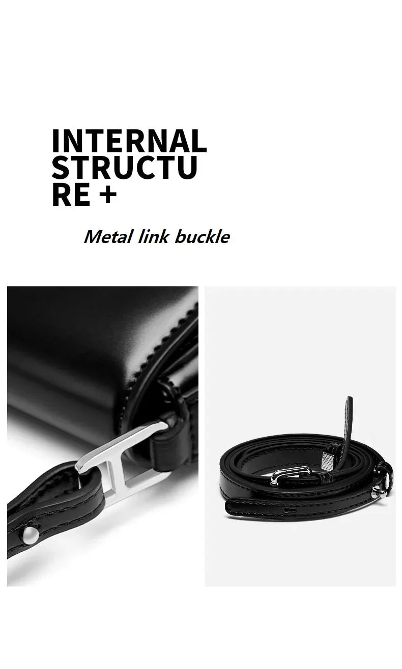 100% Genuine Leather Women's Shoulder Bag | Korean Style Ladies Luxury Cow Leather Crossbody & Armpit Handbag for Street Shopping