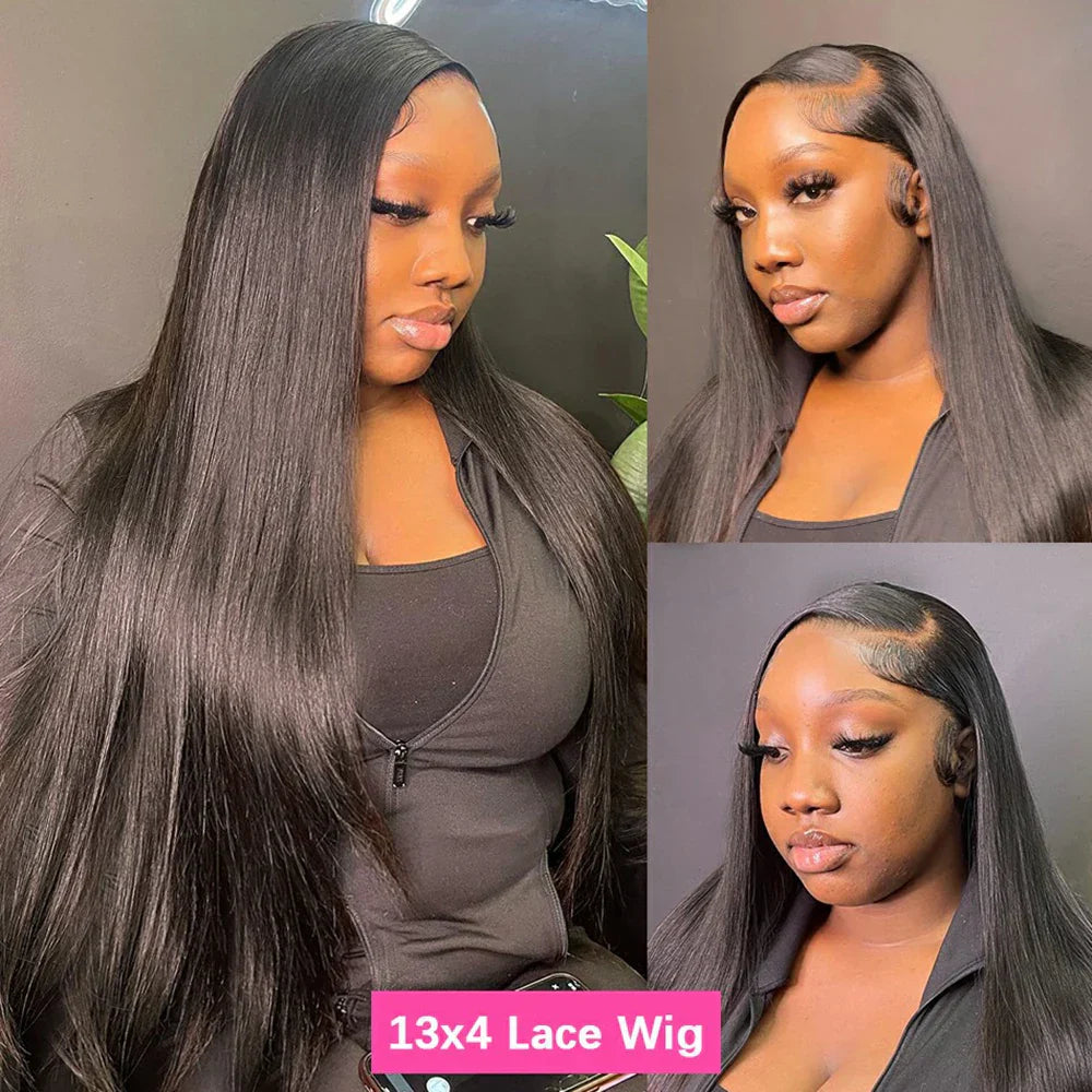360 Lace Wig | Brazilian Bone Straight Hair | 13x6 & 13x4 Lace Frontal Wigs | 30-36 Inches