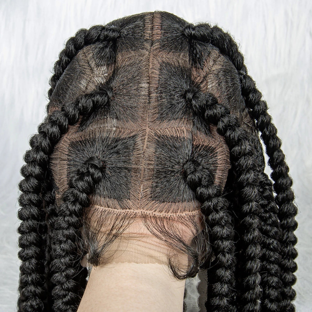 Beaded Dreadlocks Full Lace Wig | Knotless Box & Cornrow Braids