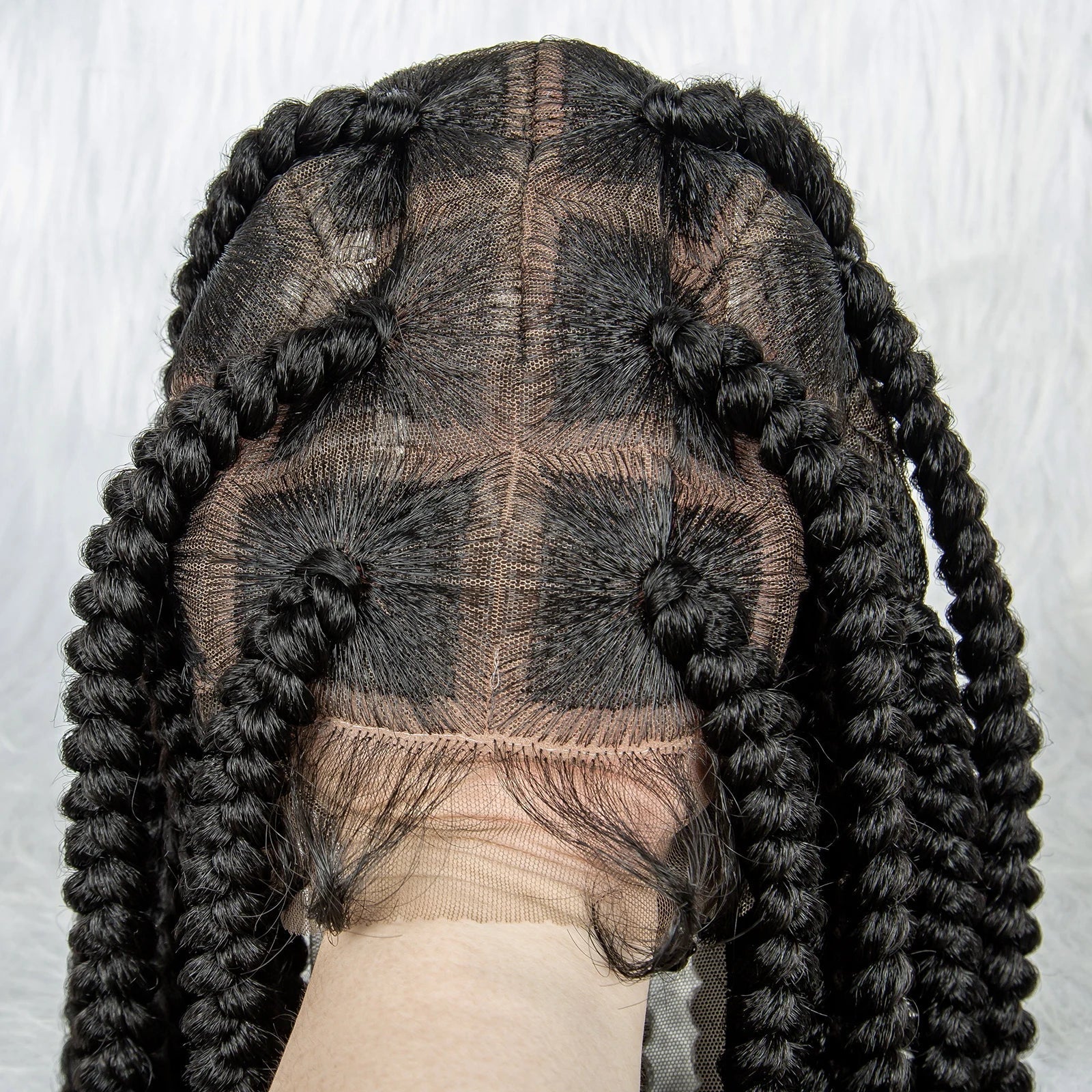 Beaded Dreadlocks Full Lace Wig | Knotless Box & Cornrow Braids