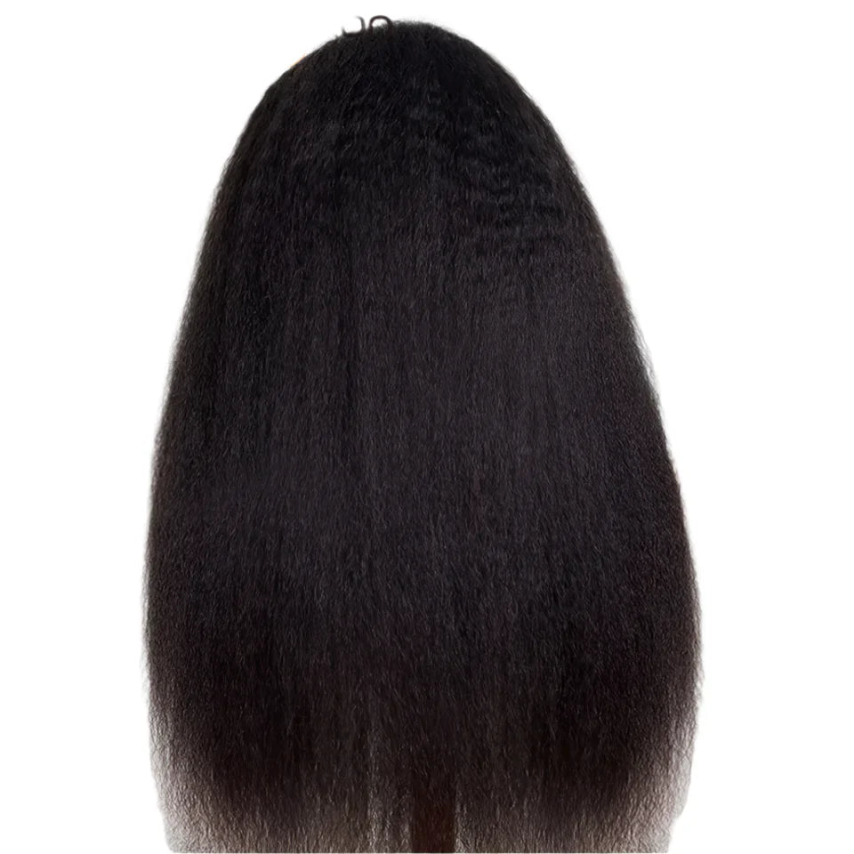 22-Inch Kinky Straight U-Part Wig | Glueless V-Shape Human Hair