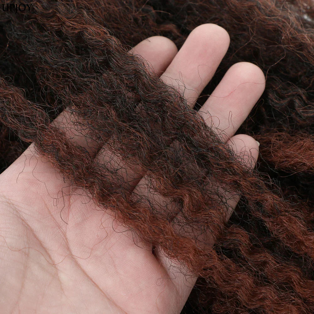 18" Marley Twist Braiding Hair | Crochet Braids | Afro Twist Kinky Hair Extensions | Ombre Colors | 30 Strands/Pack