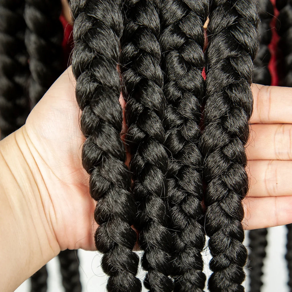 26" Natural Cornrow Braids Wig | Transparent Full Lace | Baby Hair