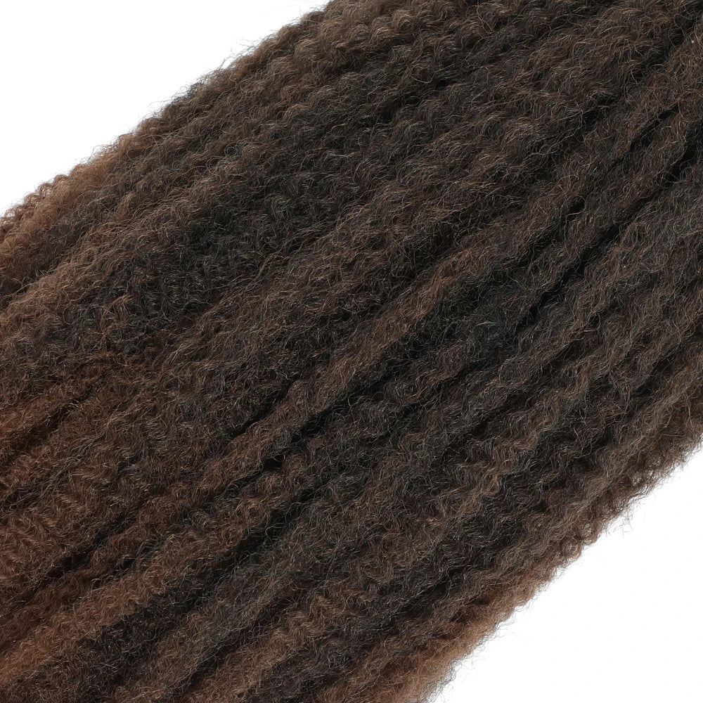 18" Marley Twist Braiding Hair | Crochet Braids | Afro Twist Kinky Hair Extensions | Ombre Colors | 30 Strands/Pack