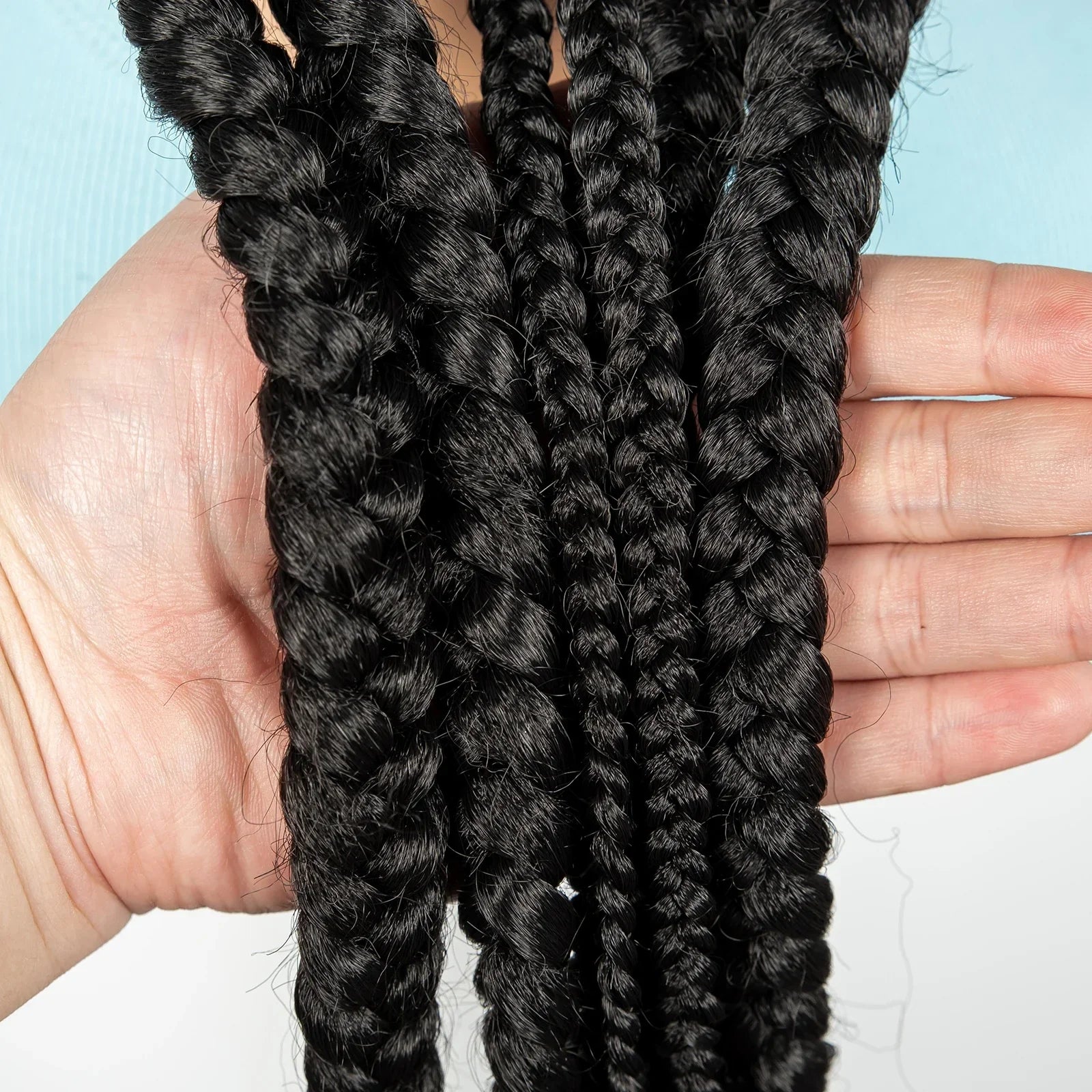 36" Full Lace Cornrow Braided Wig | Knotless Braids | Synthetic Natural Braided Lace Wig with Baby Hair for Black Women