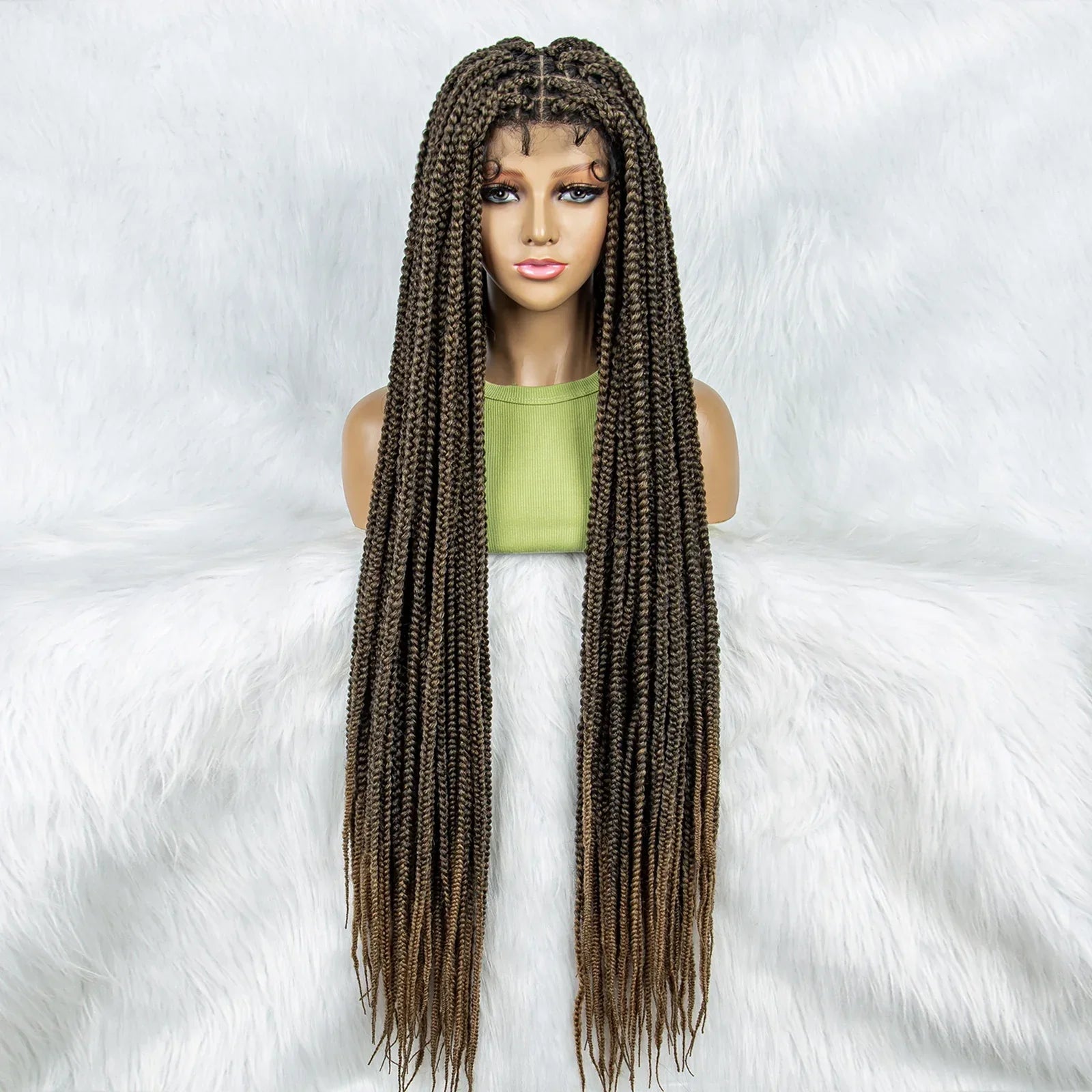 40" Cornrow to Knotless Box Braids Wig | Full Lace